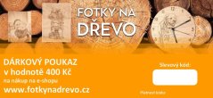 Dárkový poukaz v hodnotě 400 Kč